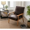 thumbnail image 1 of Uspridefurniture Losurdo 25.4'' Wide Tufted Accent Chair -Brown, 1 of 7