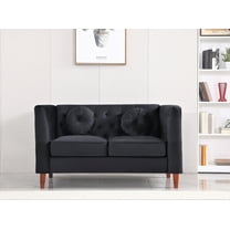 Uspridefurniture Loveseat, Black