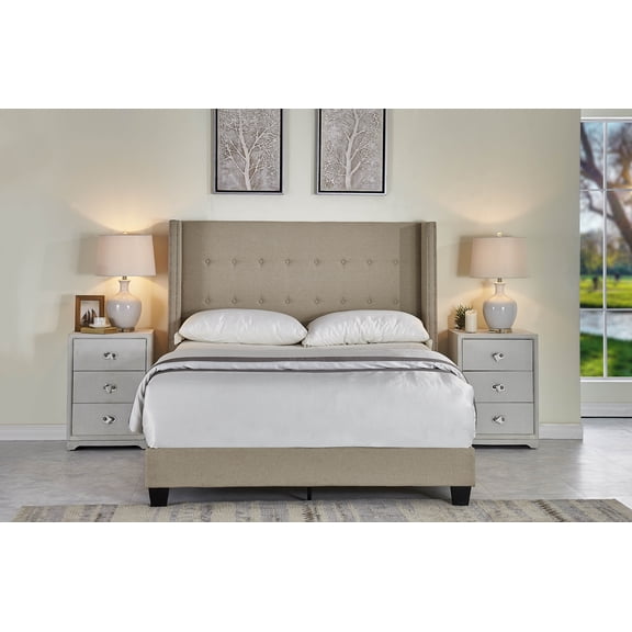 Uspridefurniture Manzano upholstered Polyester bed - Full