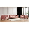 thumbnail image 1 of Uspridefurniture Plainfield Line Tufted Square Design 3Pcs Livingroom Set, Pink Velvet, 1 of 5
