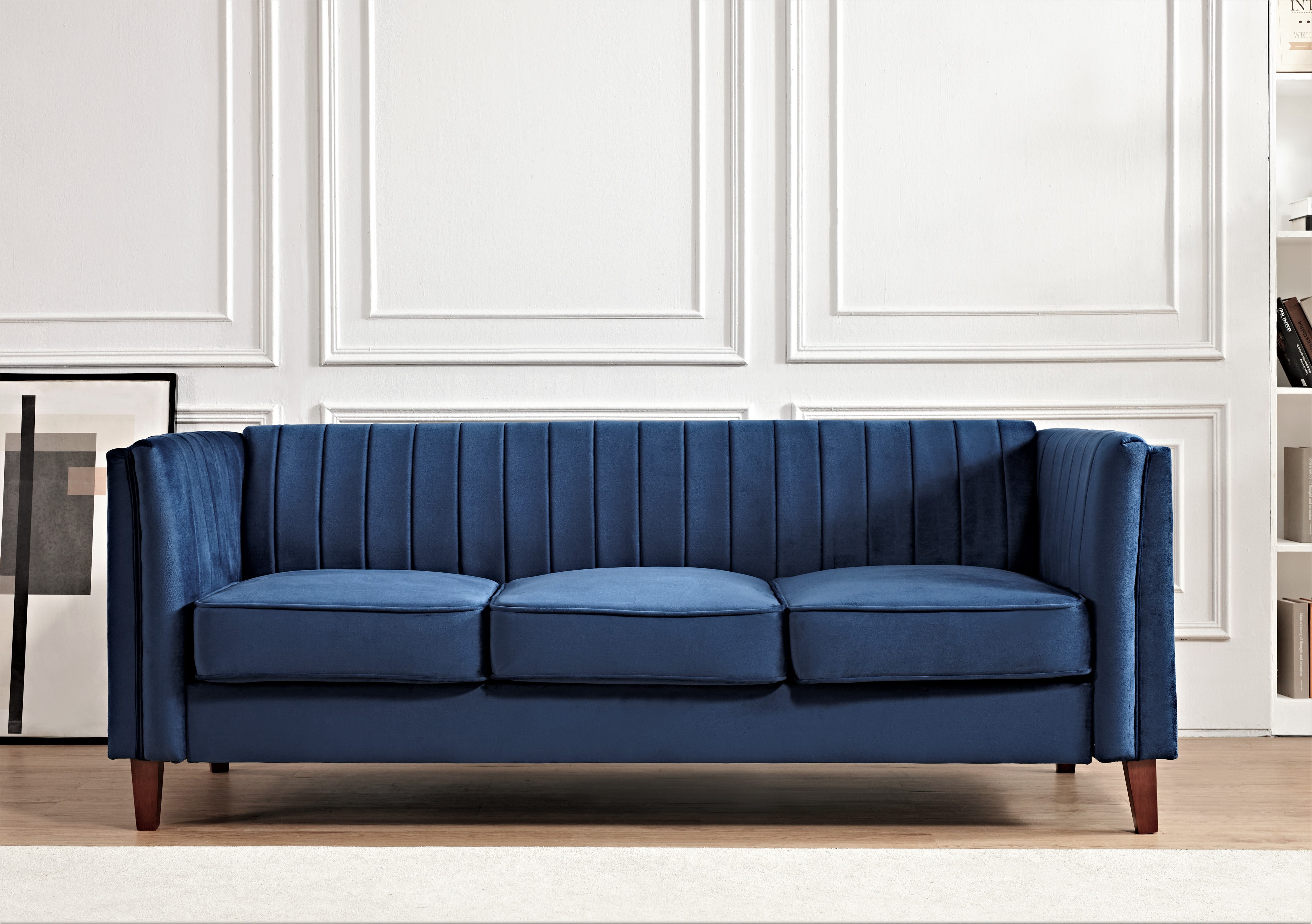 Blue 2025 velvet sofa