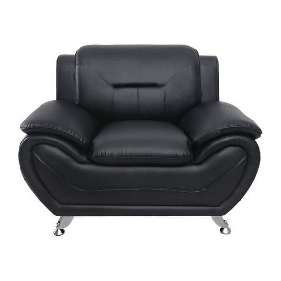 Sanuel 47.3" Wide Faux Leather Club Chair
