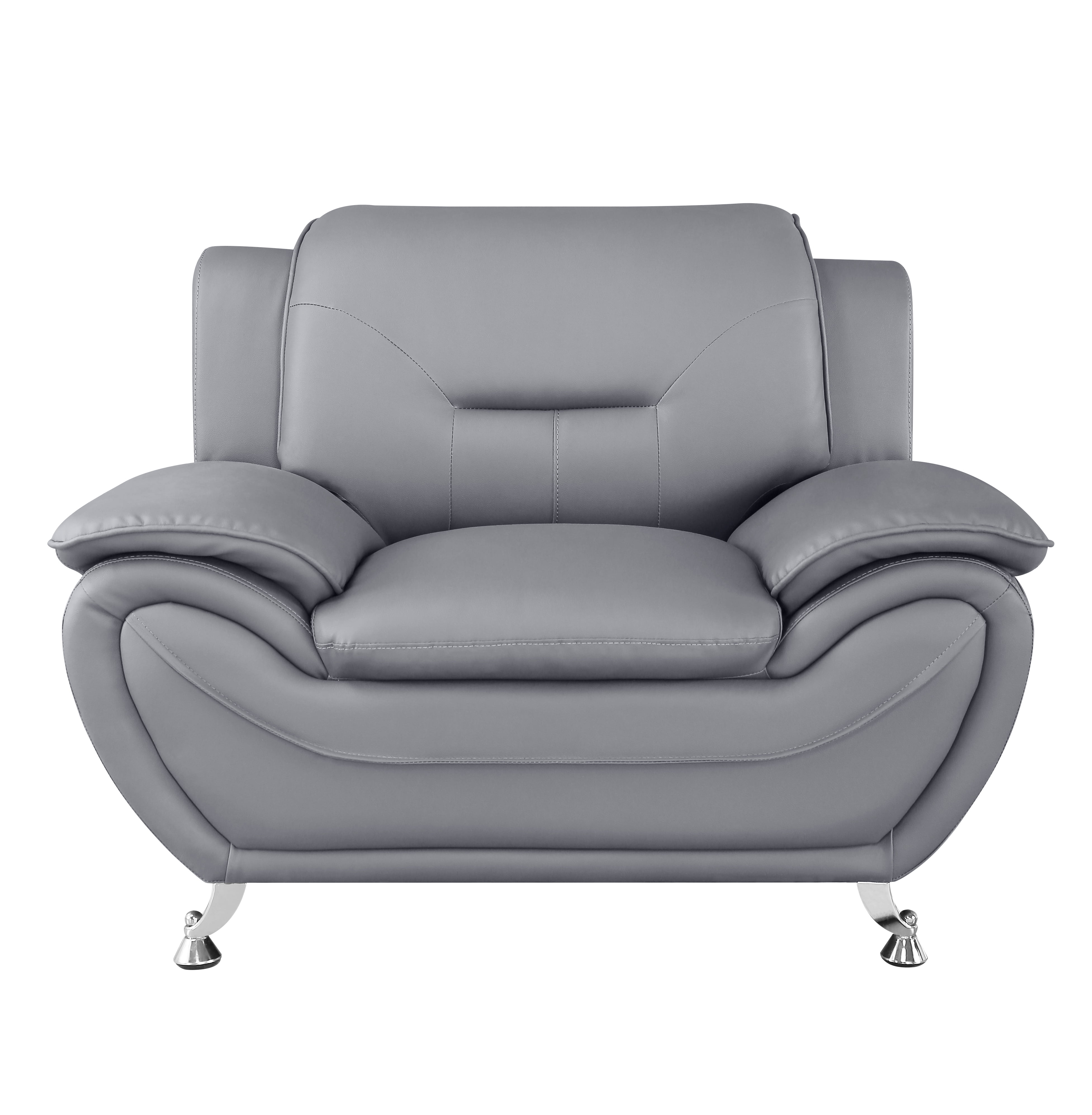 Sanuel 47.3" Wide Faux Leather Club Chair