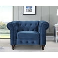 thumbnail image 1 of Uspridefurniture Shamblin Rolled Arm Wide Tufted Chesterfield Chair, 1 of 5