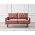 thumbnail image 1 of Uspridefurniture Tufted Cushion Back 57.5" Velvet Loveseat,Rose, 1 of 5