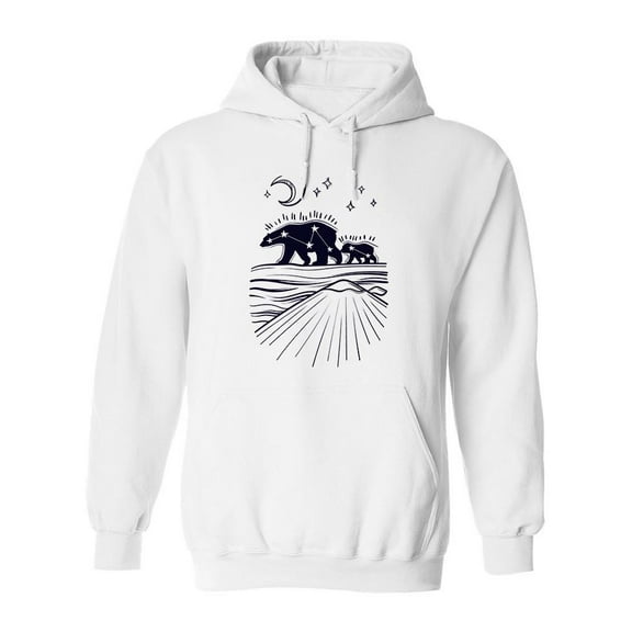 Usra Major, Ursa Minor Hoodie Men -Image by Shutterstock, Male Medium