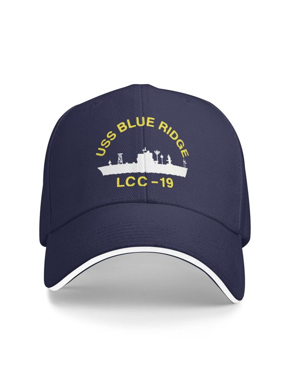 Uss Blue Ridge Lcc 19 Unisex Baseball Cap Adjustable Dad Hat Trucker Hat Sandwich Cap
