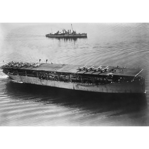 Uss Langley History (24 x 18)