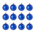 thumbnail image 1 of Ussitnio Christmas Balls, 12pcs Dark Velvet Flocking Hanging Ball Ornament Tree Decoration 2.36in, 1 of 4