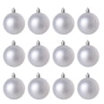 thumbnail image 1 of Ussitnio Christmas Balls, 12pcs Dark Velvet Flocking Hanging Ball Ornament Tree Decoration 2.36in, 1 of 5