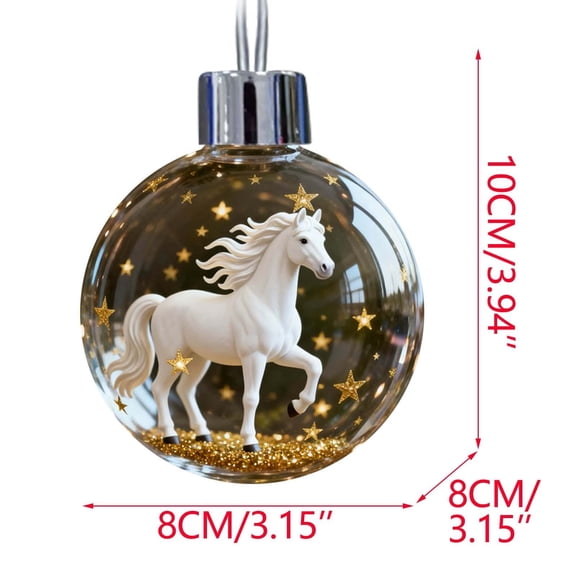 Ussitnio Christmas Balls, Musical Note Hanging Ball Ornament Tree Decoration with Ribbon
