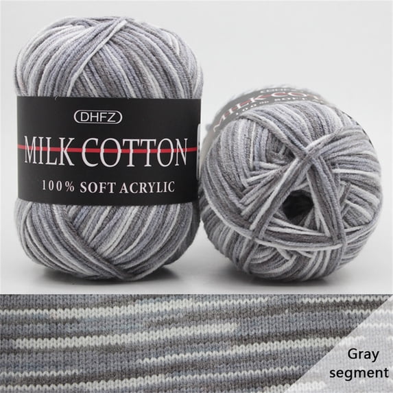Ussitnio Yarn for Crocheting, 50g Soft Baby Cotton Crochet Yarn for DIY Crafts