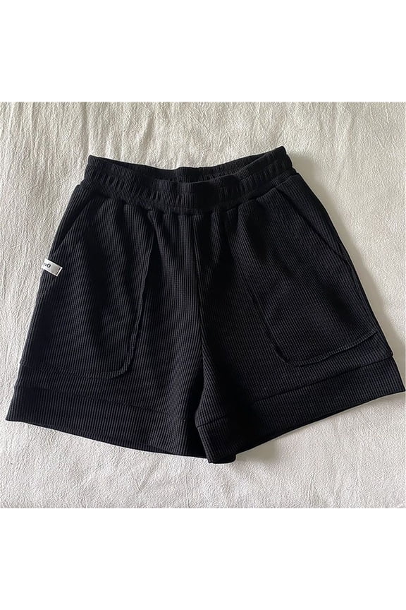Solid Color Modal Cotton Shorts for Women High Waisted Loungewear Woman Sleep Shorts Women Thin Breathable Summer Fashion Summer Essentials Sleep Weekend Rest Outdoor Free Size Black