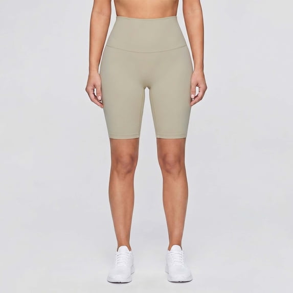 Ussuma Solid Color Yoga Shorts for Women Light Exposure Prevention Thin High Waisted Bike Shorts Tummy Control Stretchy Skinny Shorts Breathable Fashion Leisure Workout Shorts Daliy Wear Outdoor XXXL