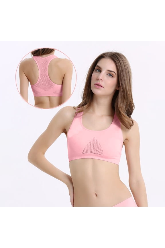 Sports Bras for Women Lightweight Quick Drying Solid Color Bras for Women Sports Bras for Women Light Impact Molded Cup Strap Sports Bra with Sewn in Pads U-Neck Beach Sports Run Summer