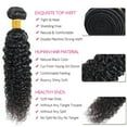 thumbnail image 1 of Ustar 9A Jerry Curl Unprocessed Remy Brazilian Human Hair Natural Color 3 Bundles #1B, 1 of 5