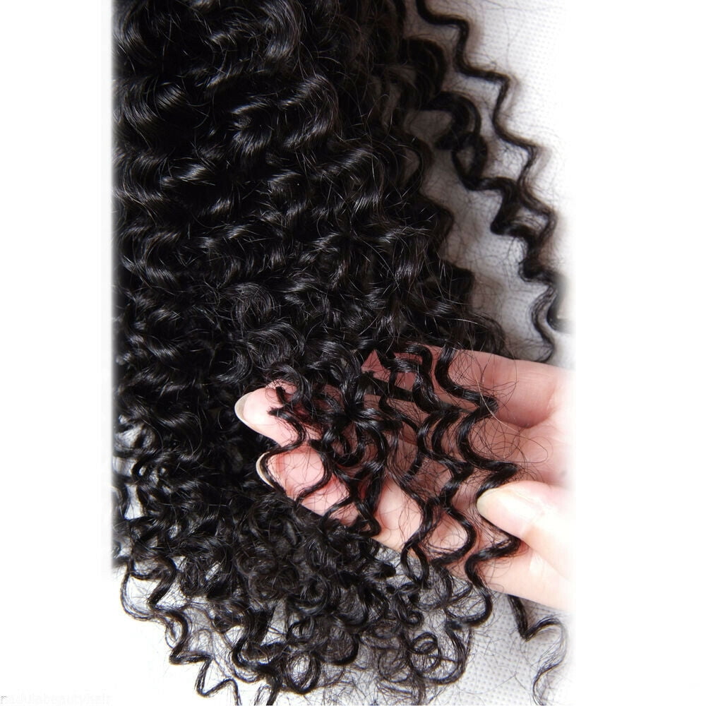 Ustar 9A Jerry Curl Unprocessed Remy Brazilian Human Hair Natural Color 3 Bundles #1B