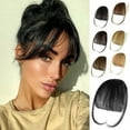thumbnail image 1 of Ustar Bangs Hair Clip in Bangs 100% Real Human Hair Extensions Natural Black Color #1 Wispy Bangs Clip on Air Bangs for Women Fringe with Temples Hairpieces Curved Bangs for Daily Wear, 1 of 6