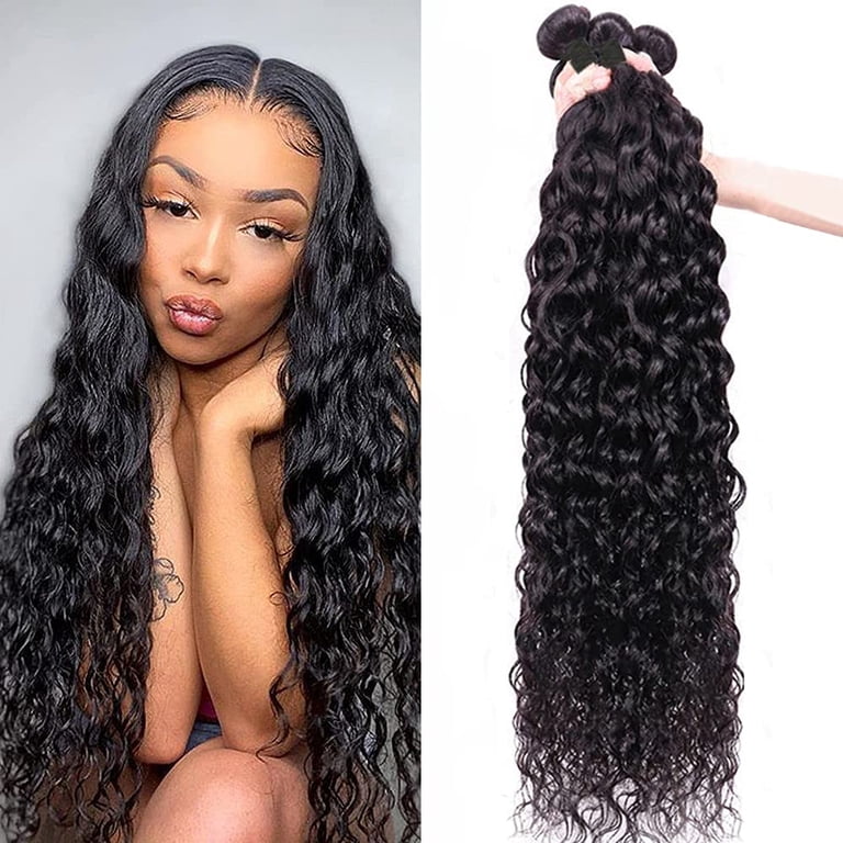 Ustar Brazilian Virgin 3 Bundles Water Wave 100% Human Hair  display picture 1
