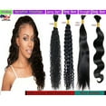 thumbnail image 1 of Ustar Bulk Hair for Micro Braiding Hair Weave 100 % Unprocessed Virgin Remy Brazilian Human Hair Bundles 100g Natural Color Weave Hair Jerry Curly Hair 20", 1 of 4