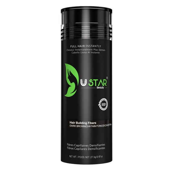 Ustar Hair Building Fiber Dark Brown 0.97 oz/27.5 g