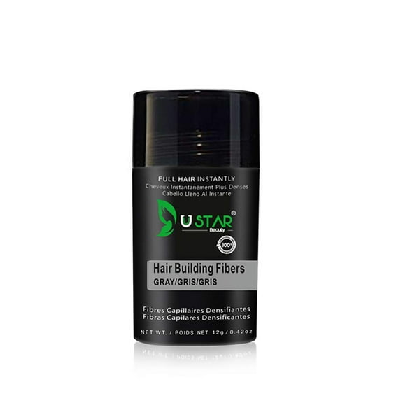 Ustar Hair Building Fiber Gray 0.42 oz/12 g