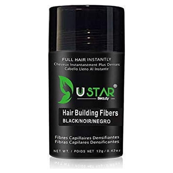 Ustar Hair Building Fibers Black .42oz