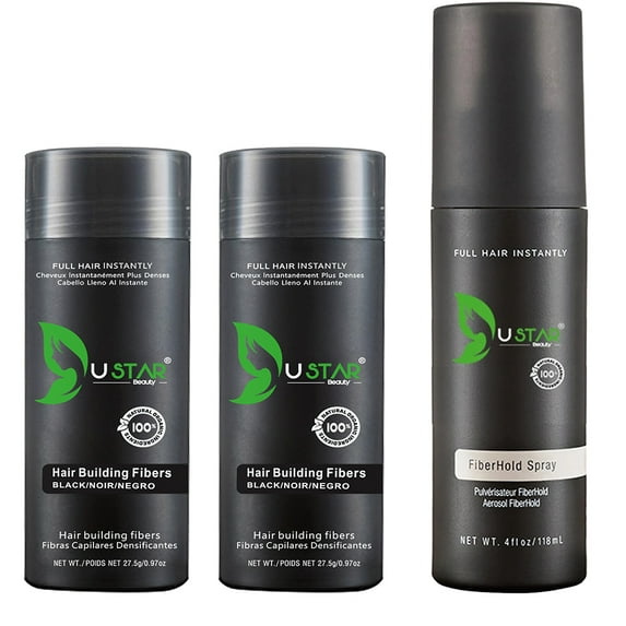 Ustar Hair Building Fibers Light Blonde .97oz Buy Two Get One FREE Hair Fibers Hold Spray