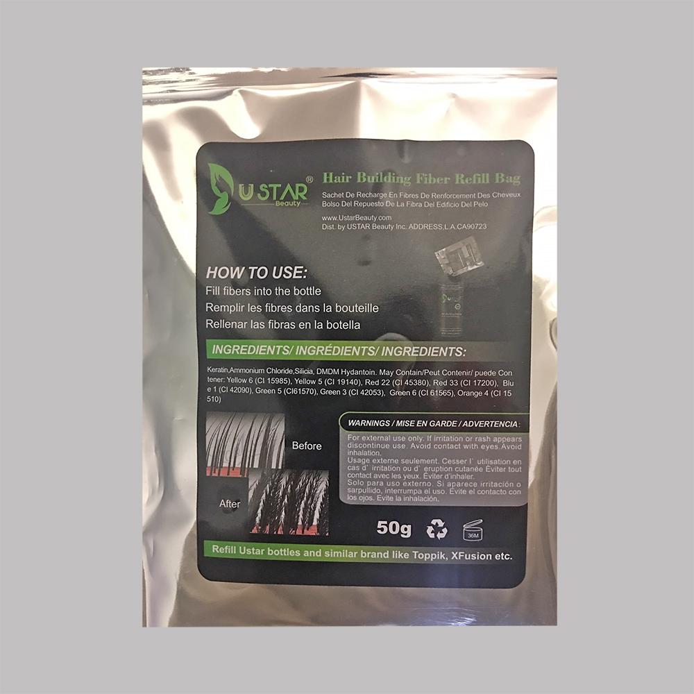 50 Gram JARGOD Hair Building Fibers Refill bag Hair Loss Concealer For Thinning Hair