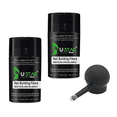 thumbnail image 1 of Ustar Hair Building Fibers White .42oz/12g Buy Two Get One FREE Applicator, 1 of 9