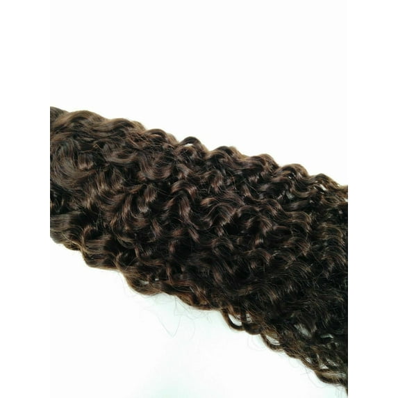 Ustar Hair Dark Brown Bundles Human Hair Brazilian Bundles Jerry Curly Dark Brown Color #2 Unprocessed Virgin Brown Human Hair Weave Bundles Extensions 20"
