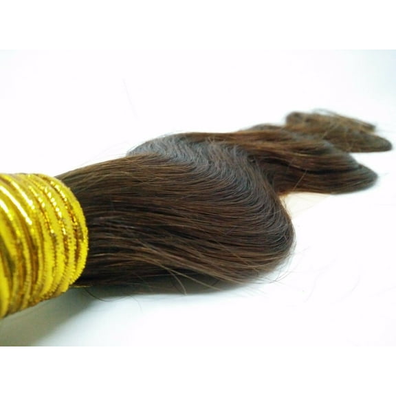 Ustar Hair Medium Brown Bundles Human Hair Brazilian Bundles Body Wave Medium Brown Color #4 Unprocessed Virgin Brown Human Hair Weave Bundles Extensions 14"
