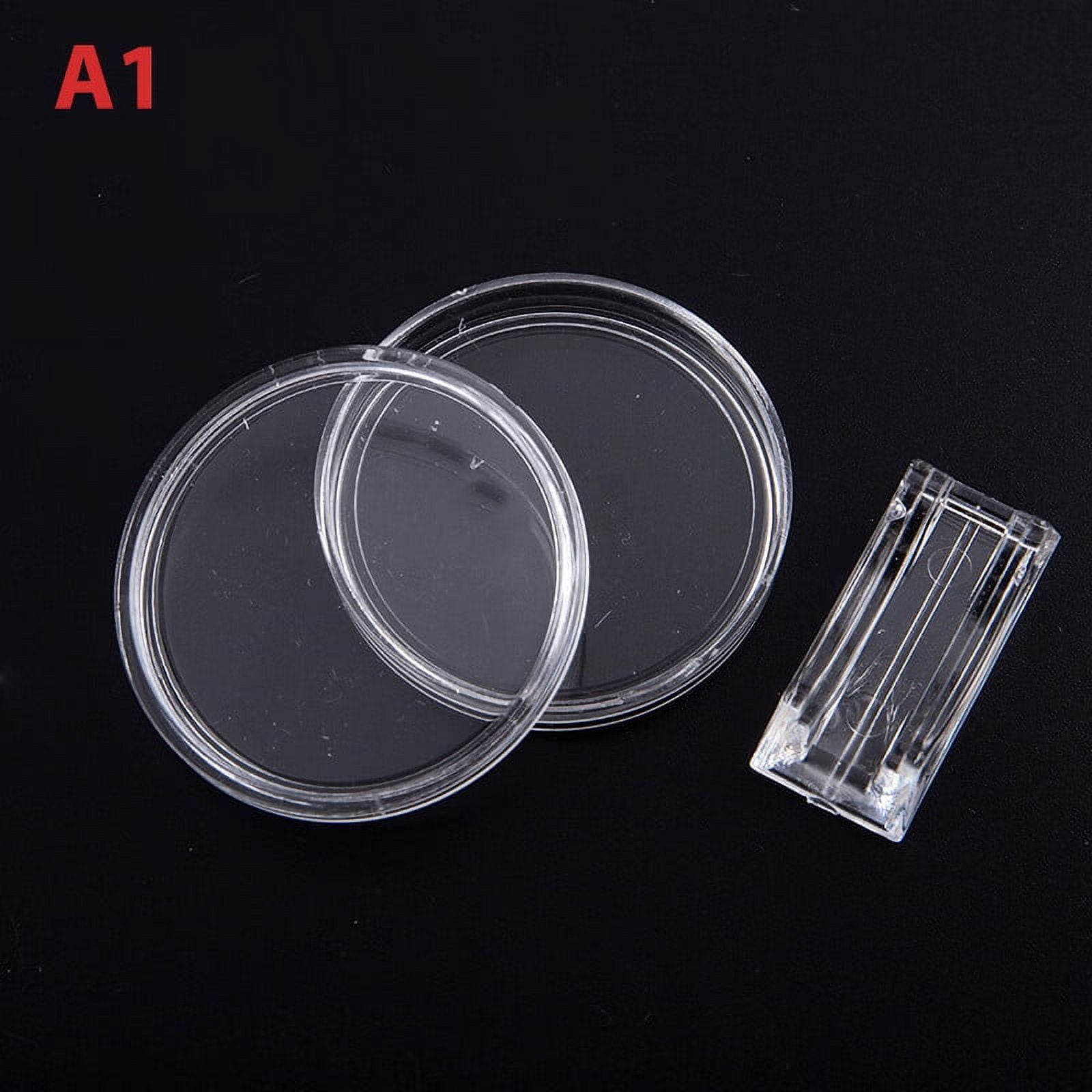 Ustorage 4cm Acrylic Coin Display Case Transparent Box Commemorative