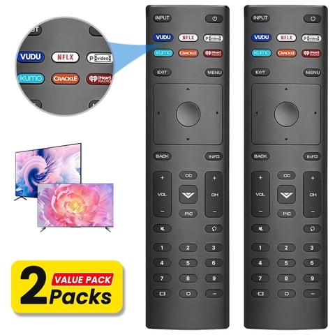 Ustris 2 Pack Remote Replacement compatible with All VIZIO Smart TV Remote, Compatible for VIZIO Remote Control Replacement