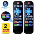 thumbnail image 1 of Ustris 2 Pack  Universal Remote (Glow in darkness)  Compatible for All Roku TV Remote / TCL/Hisense/Sharp/Philips/Onn/Element/Insignia/Westinghouse Roku TV  (Not for Roku Stick and Box), 1 of 7