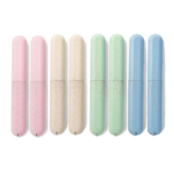 Ustris 8 Packs Travel Toothbrush Case, Breathable Holders, Portable for Traveling, Camping, Home, School, Business