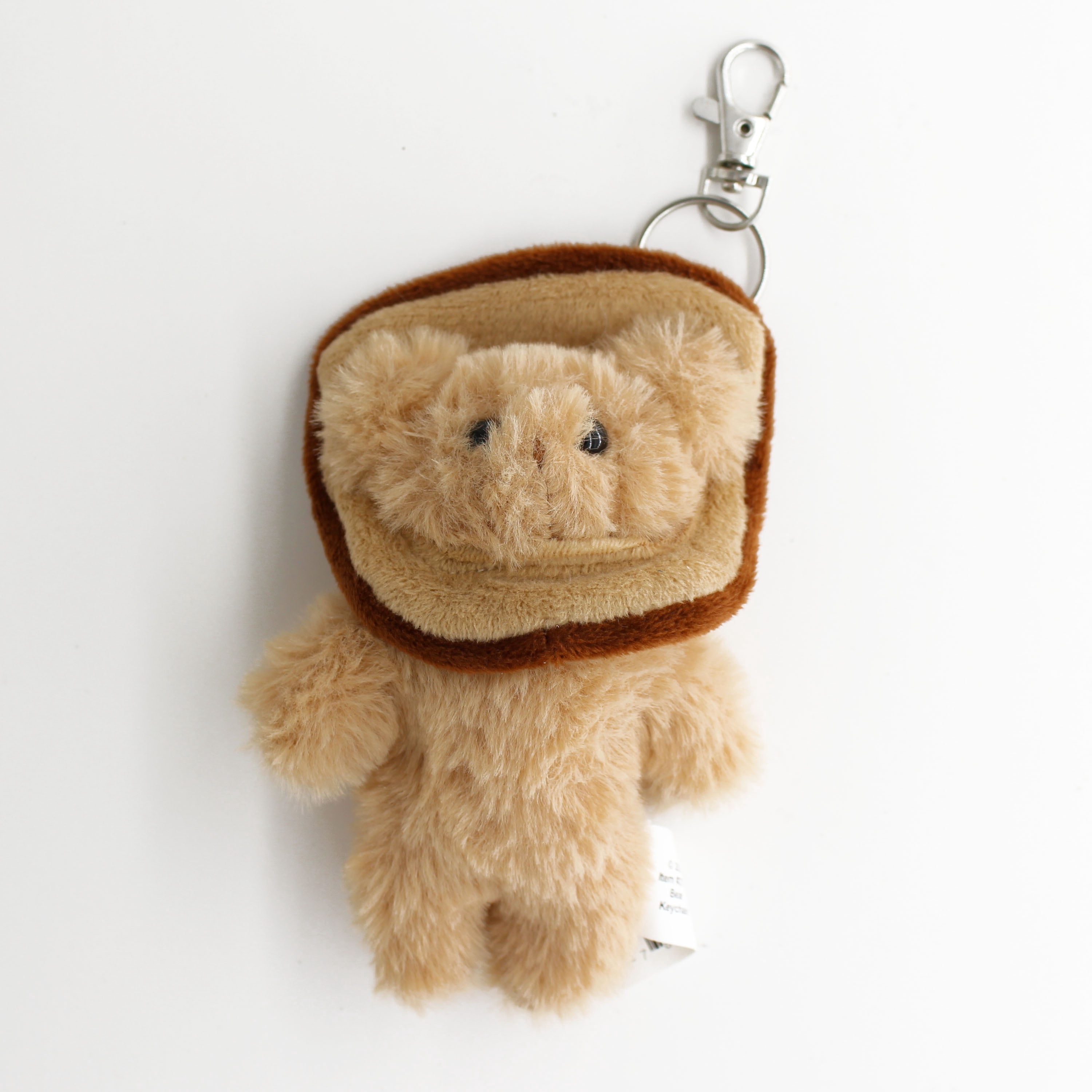 U Style Teddy Bear Keychain in Cozy Toast Costume
