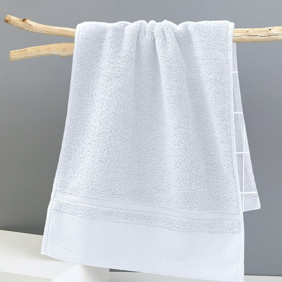 Usupdd 50 X 100cm Cotton Bath (White), 50 X 100cm Cotton Bath Towel Solid Color Enlarged And Thickened Adult Strapless Bath Towel Beach Towel