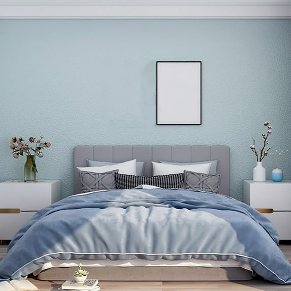 Usupdd 50x500cm Self-adhesive Waterproof Thickened Wallpaper (Blue), 50x500cm Self-adhesive Waterproof Thickened Wallpaper For Bedroom And Warm Living Room Background Wall Paper