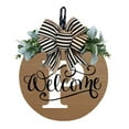 thumbnail image 1 of Usupdd Last Name Year Round Front (P), Last Name Year Round Front Door Wreath Decorative Hanging Plaques In Front Of The Door, 1 of 1