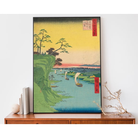 Utagawa Hiroshige Japanese Print Woodblock Print For Asian Home Decor Japanese Coastal Decor , Poster Print Only