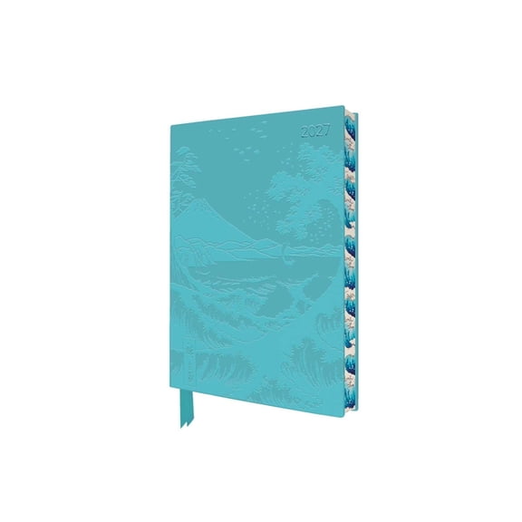 Utagawa Hiroshige: Sea at Satta 2027 Pocket Artisan Art Vegan Leather Diary - Week to View, (Hardcover)