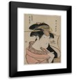 thumbnail image 1 of Utagawa Kunimasa 14x18 Black Modern Framed Museum Art Print Titled - Portrait of the Actor Nakayama Tomisaburo as a Woman (ca. 1800), 1 of 5