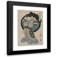 thumbnail image 1 of Utagawa Kunisada (Toyokuni III) 11x14 Black Modern Framed Museum Art Print Titled - Woman with a Hand Mirror from the Series the Six Tama Rivers of the Floating World (C. Early 1830s), 1 of 5