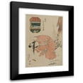thumbnail image 1 of Utagawa Kunisada (Toyokuni III) 14x18 Black Modern Framed Museum Art Print Titled - Woman Tying Her Hair (From the Series Famous Restaurants of the Present Day) (C. Early 1820s), 1 of 5