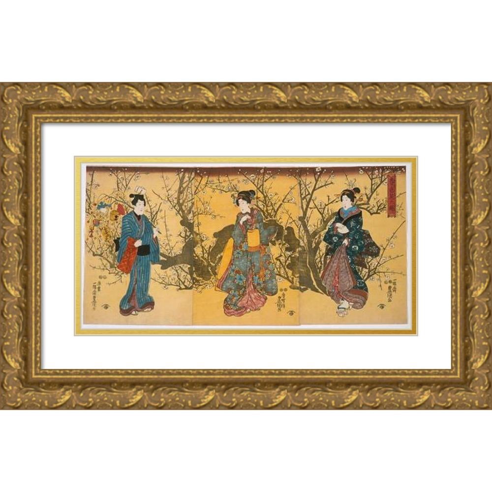 Utagawa Kunisada (Toyokuni III) 18x11 Black Modern Framed Museum