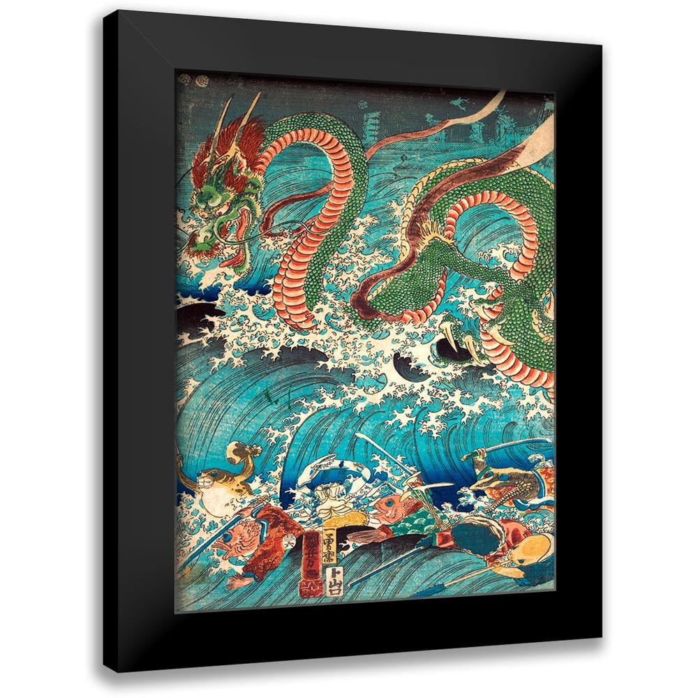 Utagawa, Kuniyoshi 15x18 Black Modern Framed Museum Art Print Titled