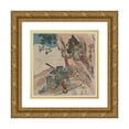 thumbnail image 1 of Utagawa Kuniyoshi 21x20 Gold Ornate Framed and Double Matted Museum Art Print Titled - Ishibashi Yama (1830), 1 of 4