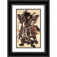 thumbnail image 1 of Utagawa Kuniyoshi 2x Matted 20x24 Black Ornate Framed Art Print 'Shoki and Demon, Edo period', 1 of 2