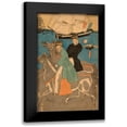 thumbnail image 1 of Utagawa, Sadahide 10x14 Black Modern Framed Museum Art Print Titled - French men taking horse ride on Sunday in Yokohama (Yokohama kyujitsu Furansujin uma yuko), 1861, 1 of 5